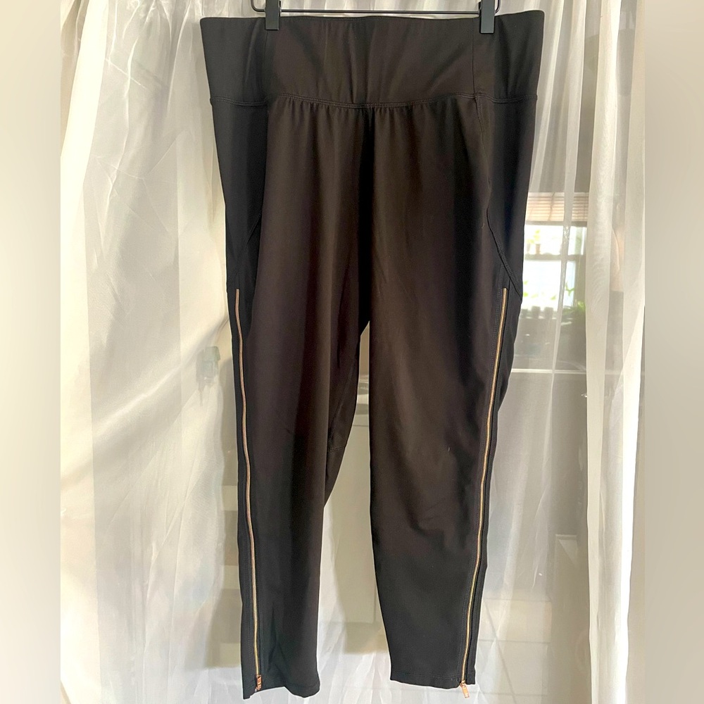 Black Zippered Leggings